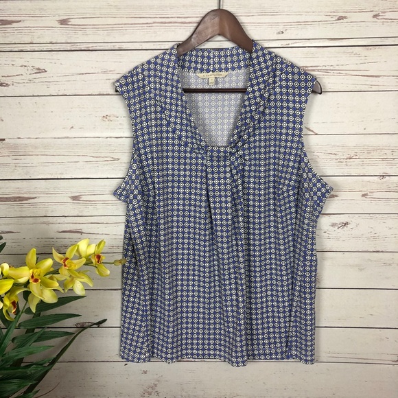 41 Hawthorn Tops - 41 Hawthorn Purple White Dot Print Tank Top - T2